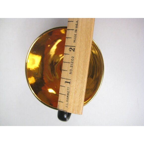 Royal Copenhagen Burgundy Red Gold Vintage Confetti Demitasse Set Denmark 1950s - Picture 3 of 16